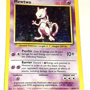 Mewtwo pokemon card